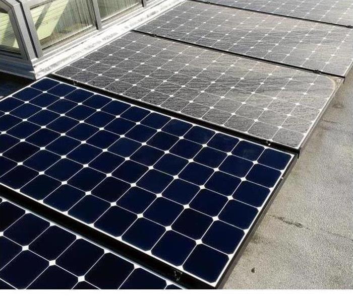 solar panels on roof top 