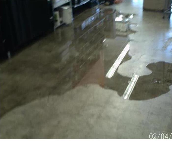 flooding in a commercial building 